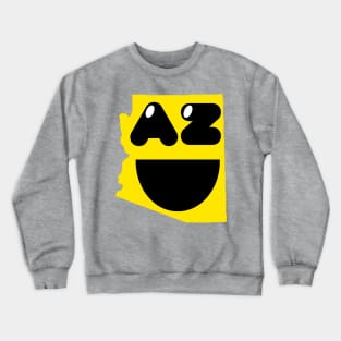 Arizona States of Happynes- Arizona Smiling Face Crewneck Sweatshirt